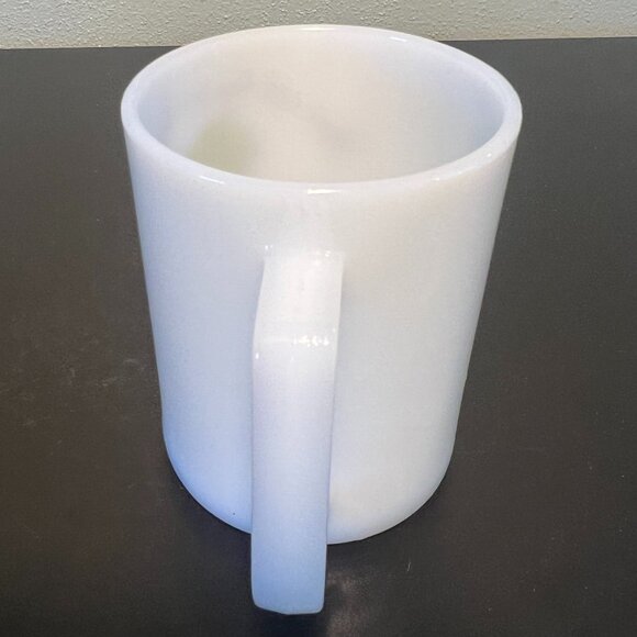 Vtg HOLLY HOBBIE Federal Glass Co Milk Glass Mug ~ Start Each Day in a Happy Way - Picture 8 of 13